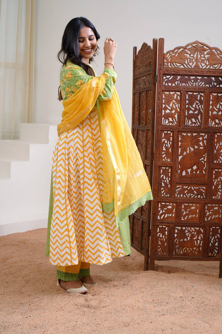 Mango Mustard Dupatta