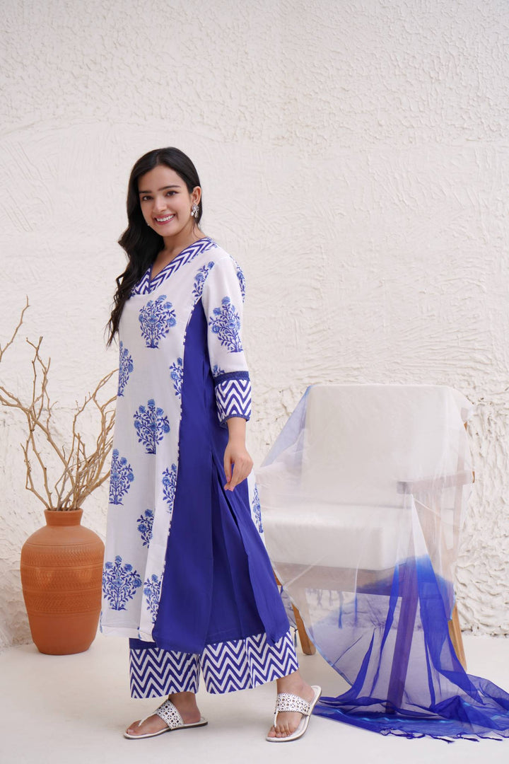 Sheer Indigo Dupatta