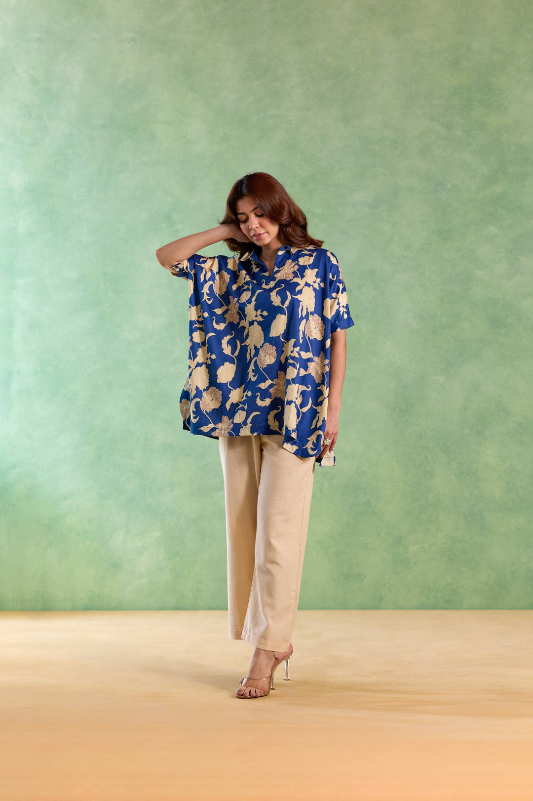 Blue Blossom Pearl Co-ord Set