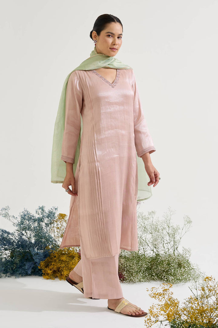 Mint Rose Dori Dupatta