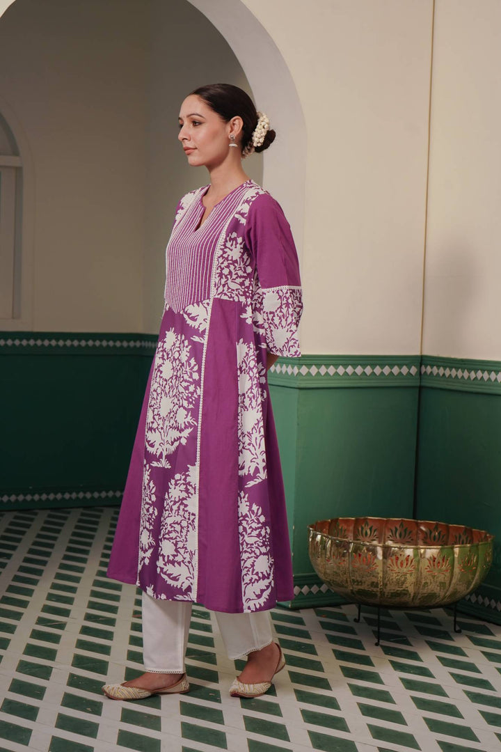 Periwinkle Charm Kurta for women