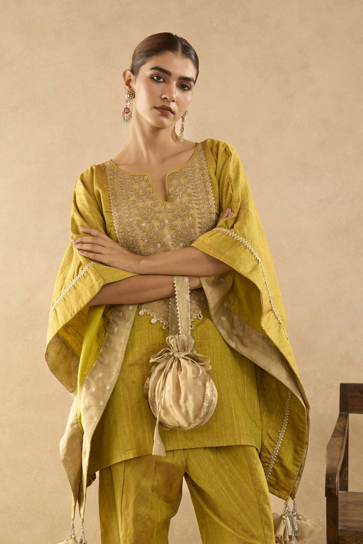 Olive Lily Dori Kaftan with Tulip Pants - Set of 2