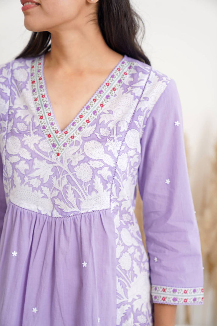 Lavender lily dress