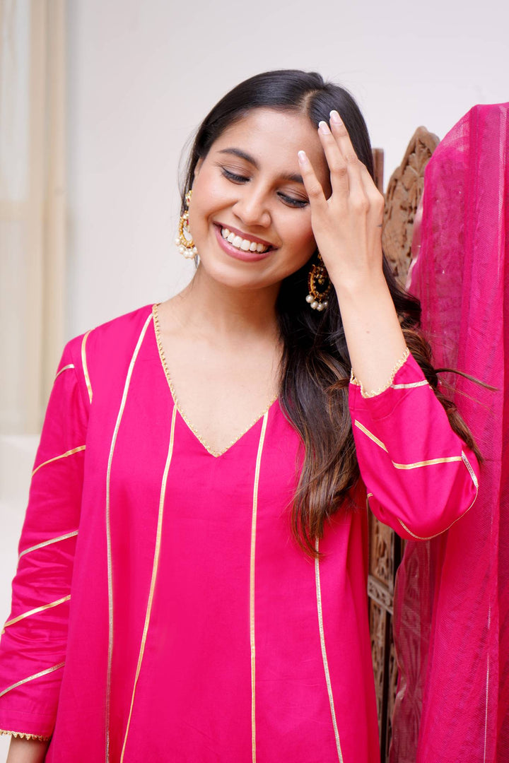 Fuchsia rosa kurta