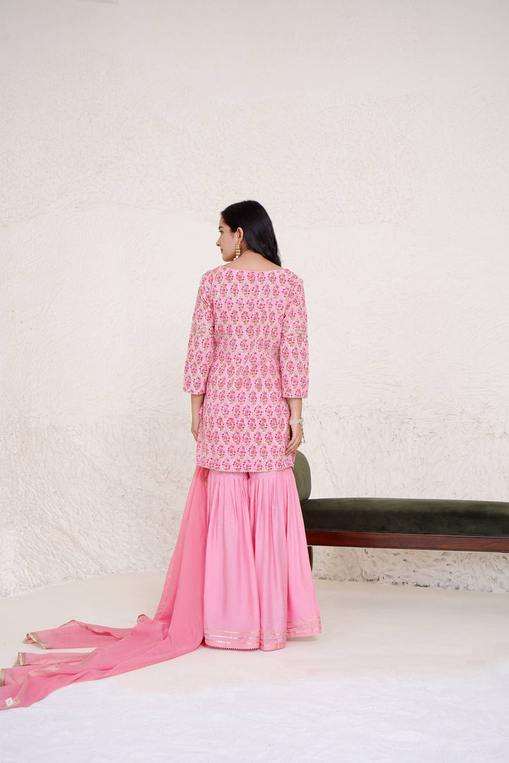 Rose gota kurti