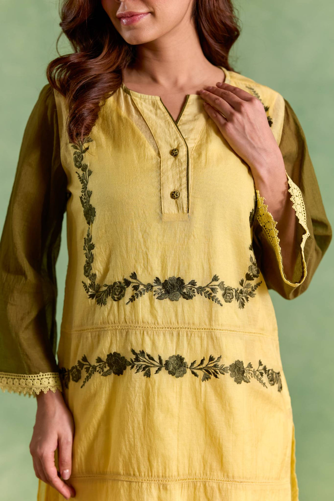 Sun Petal Embroidered Top