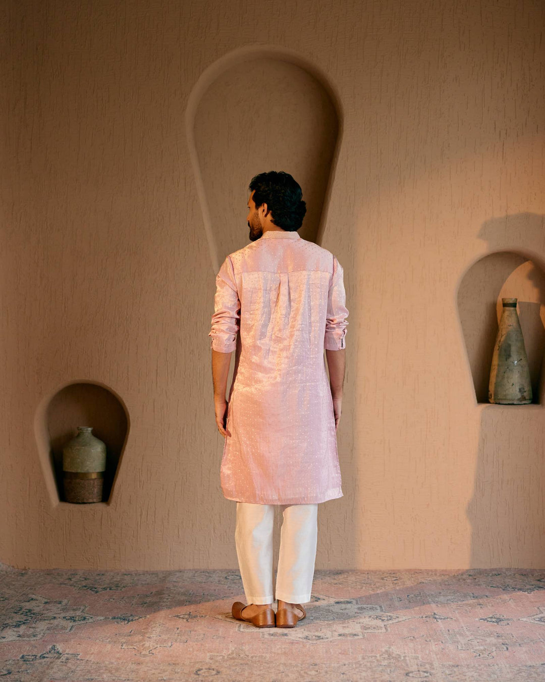 Lilac Dori Brocade Kurta