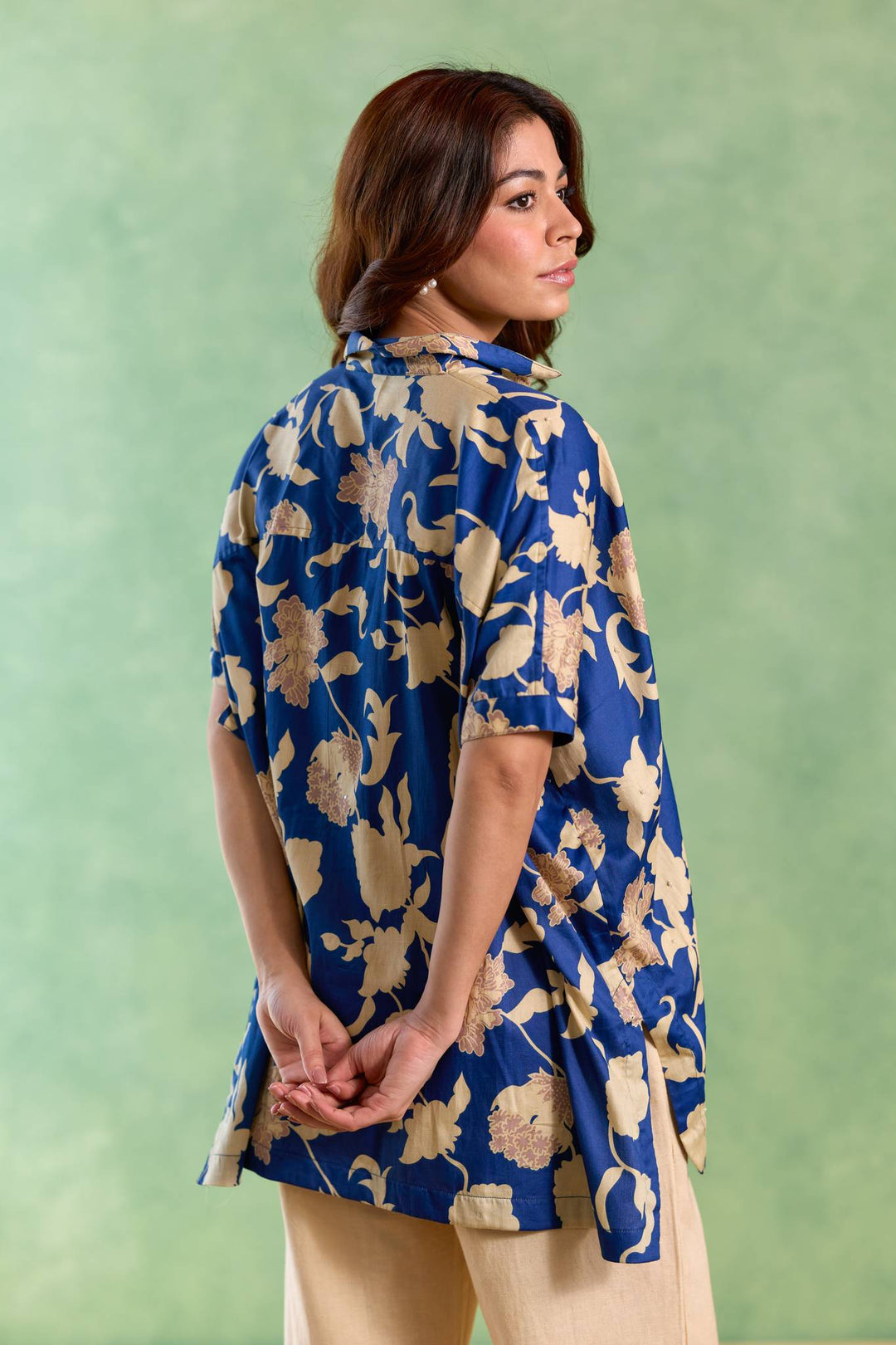 Blue Blossom Pearl Co-ord Set