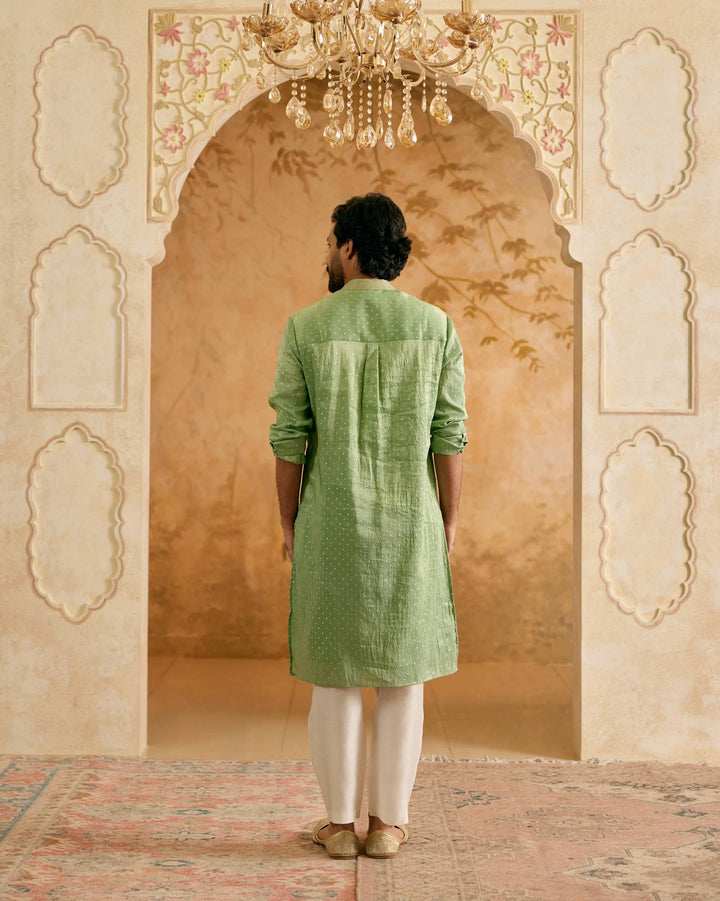 Sage Dori Brocade Kurta