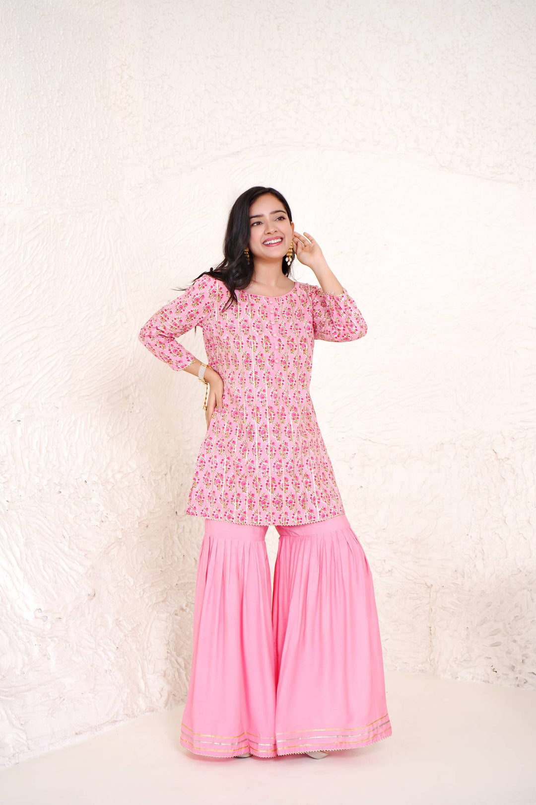 Rose gota kurti