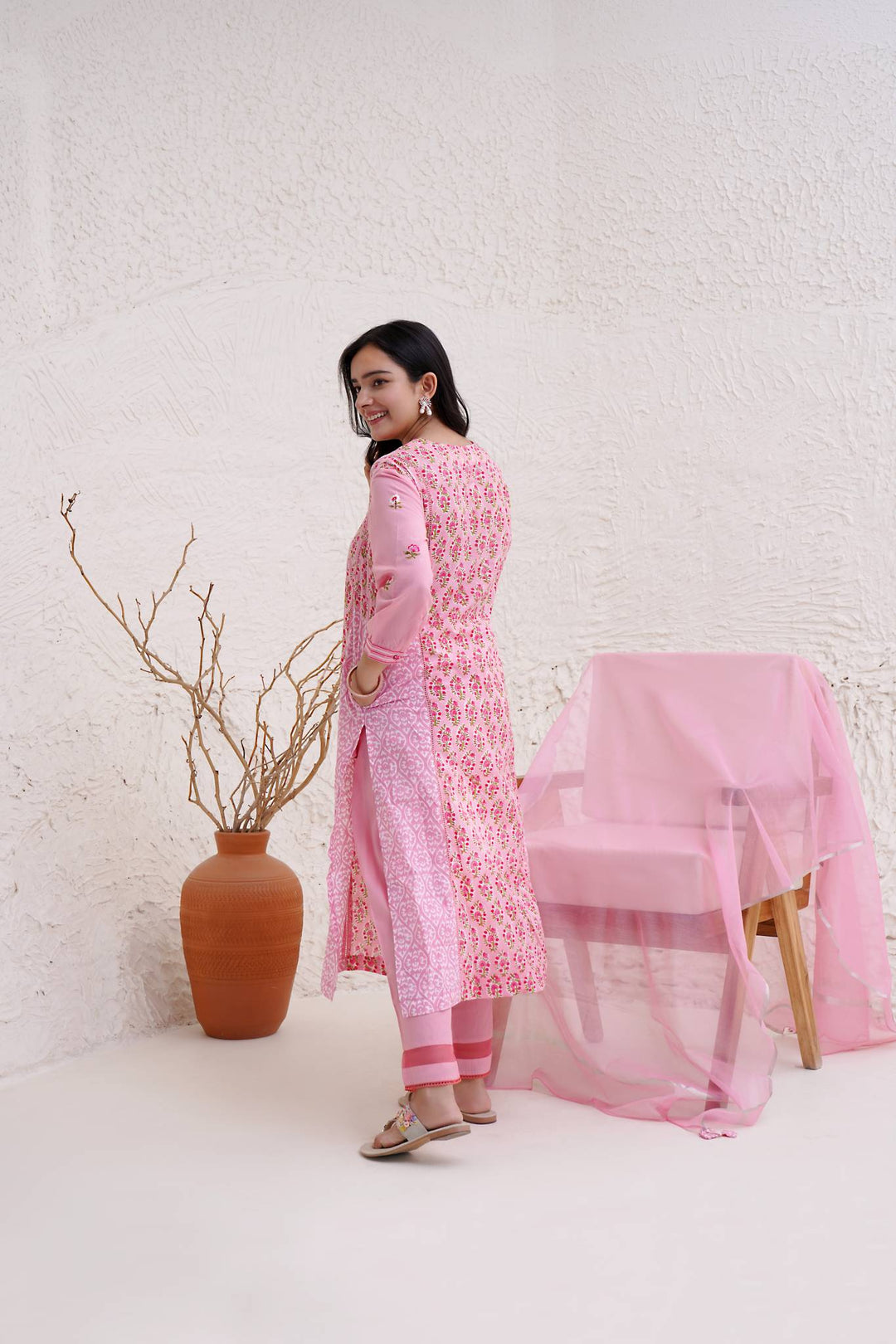 Petunia pink kurta 