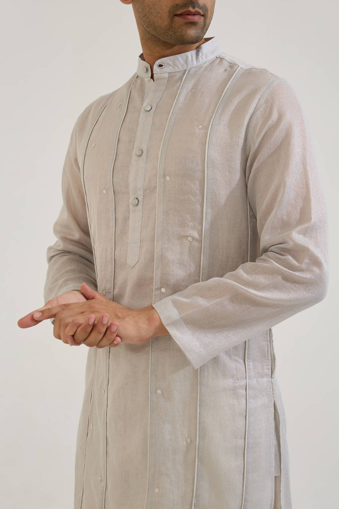 Blue Zari Charm Kurta