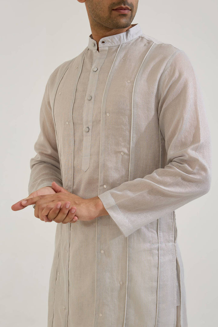 Blue Zari Charm Kurta