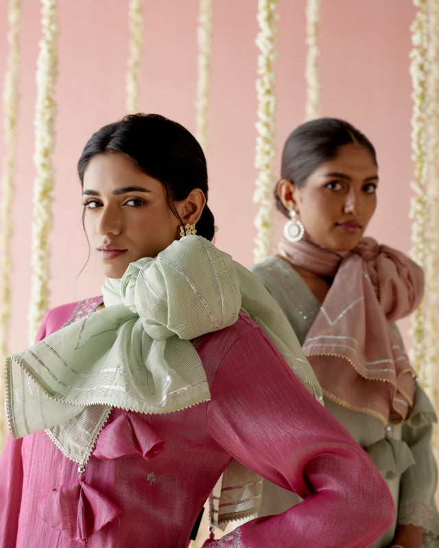 Mint Daisy Dupatta