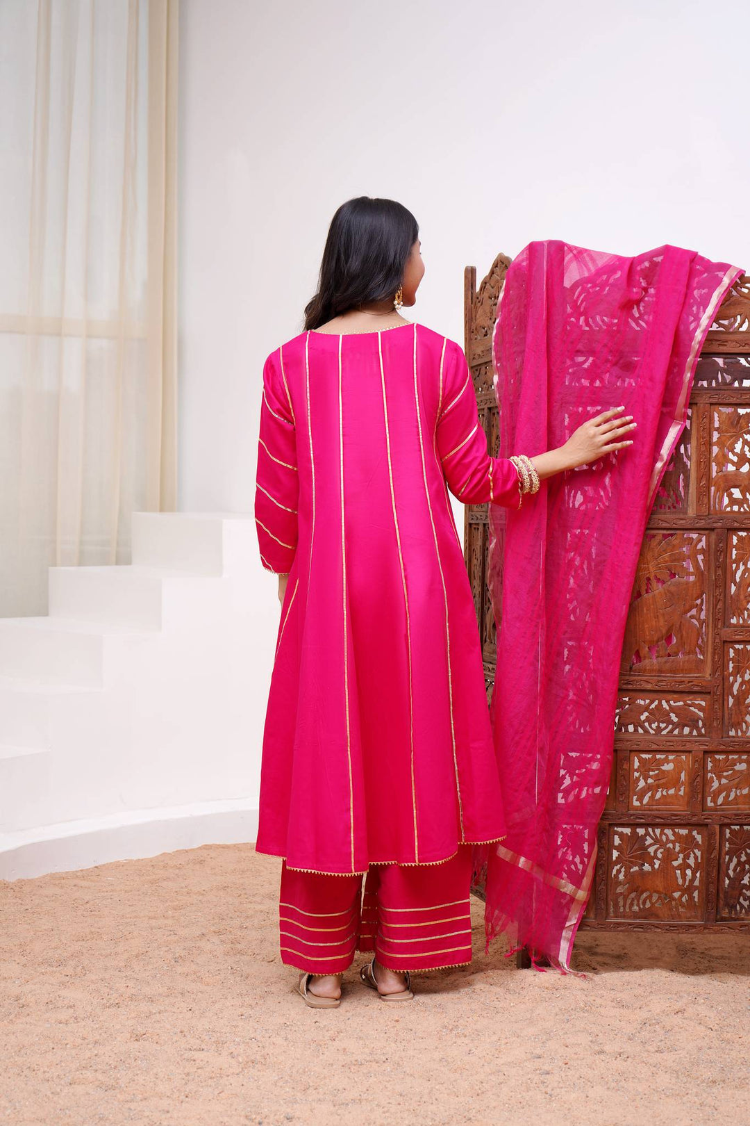 Fuchsia rosa kurta