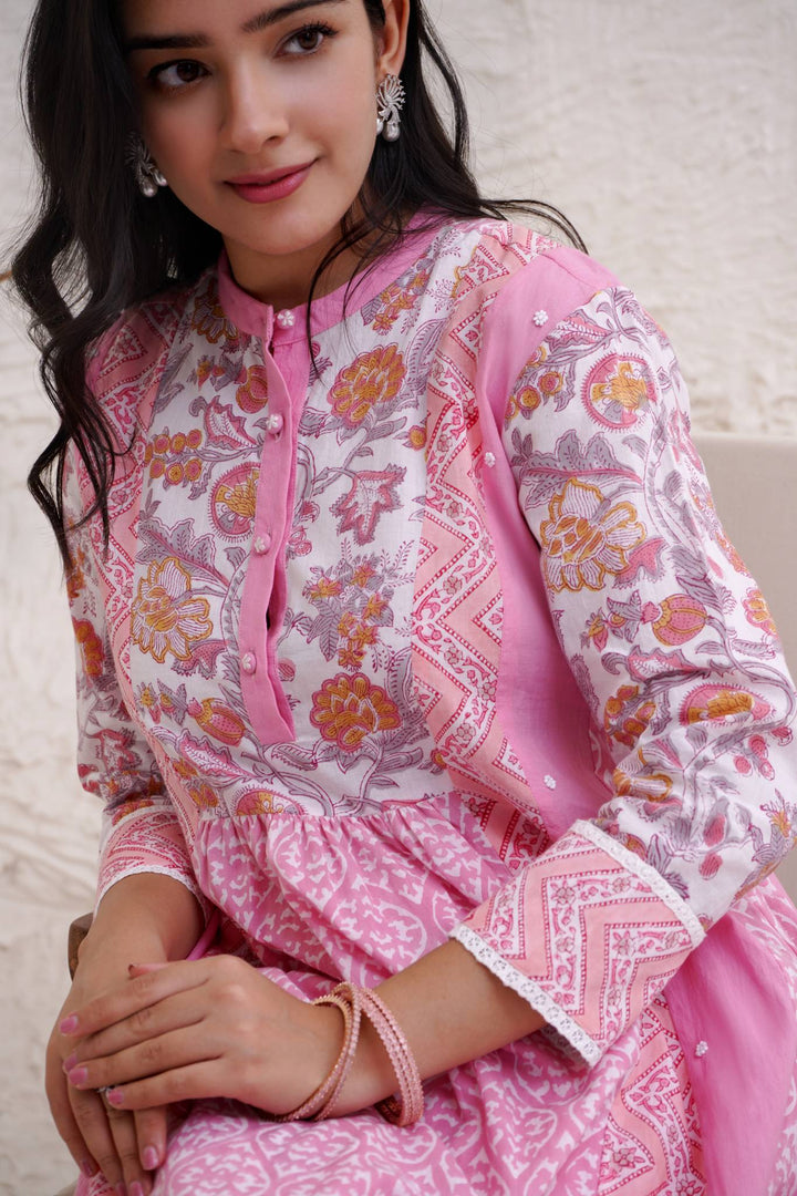 Pink Moroccan Kurta