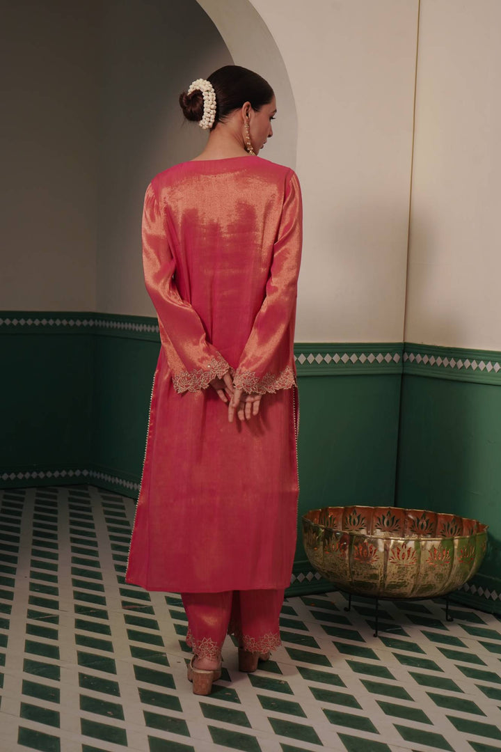 Peony Zari Kurta for women