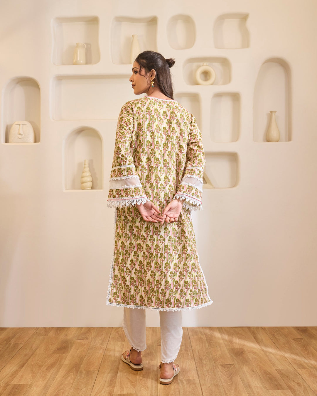 Green Charm Kurta