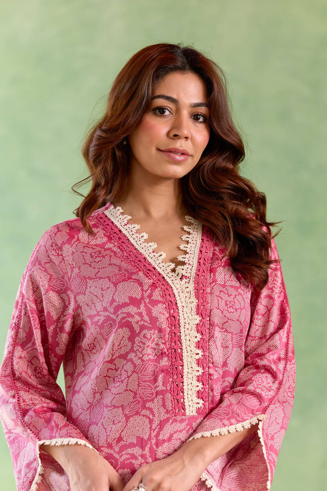 Blush Lily Kurta with Tulip Pants and Dupatta - Set of 3