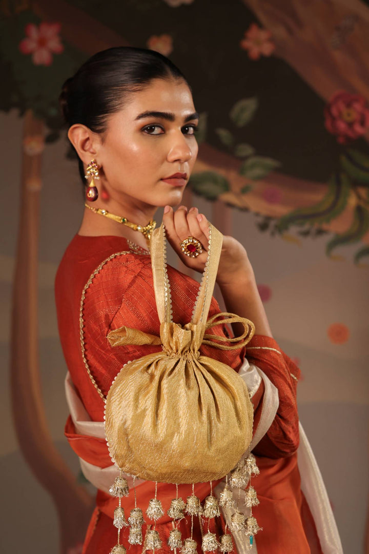 Rustic Rose Anarkali with Flared Pants- Set of 2