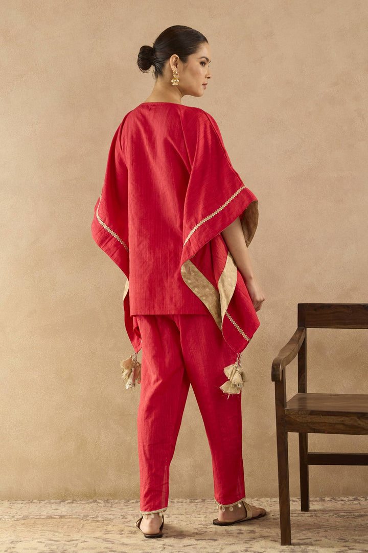 Red Lily Dori Kaftan with Tulip Pants - Set of 2