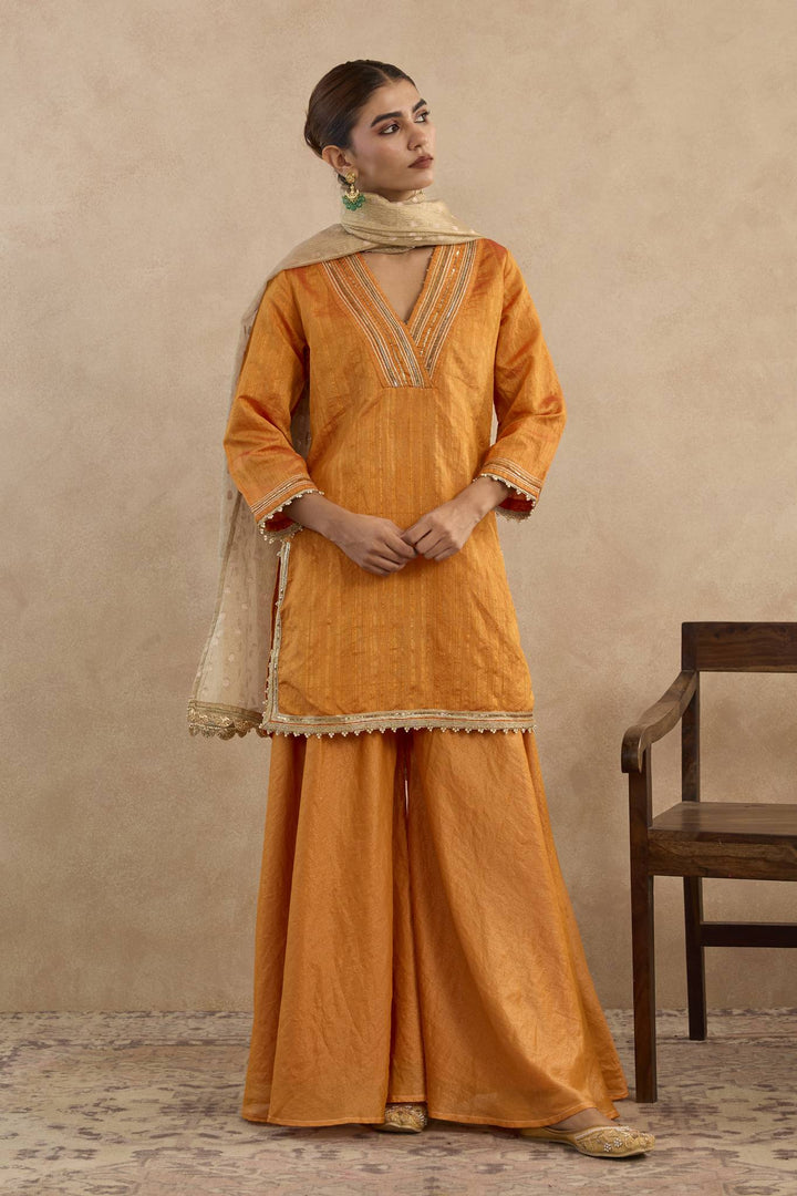 Amber Charm Kurta with Sharara - Set of 2