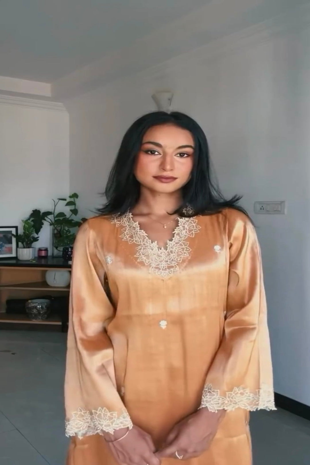 Amber Zari Kurta Set - Rida Tharanaa