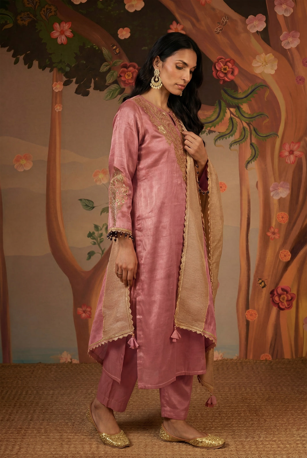 Peony Gold Dupatta