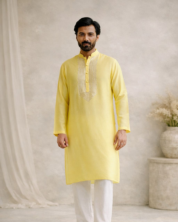 Sunshine Glow Gota Kurta
