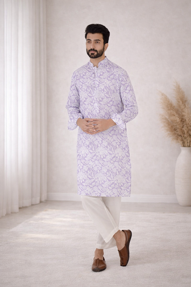 Lilac Orchid Kurta