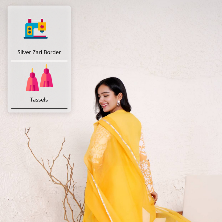 sunflower charn dupatta