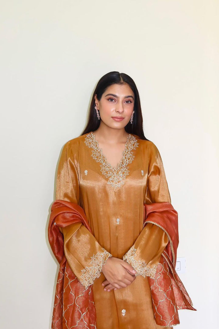 Amber Zari Kurta Set - Pallavi balani